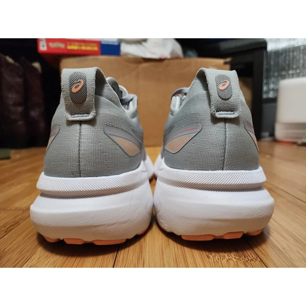 Asics Gel Kayano 31 Women 10 Piedmont Grey Papaya Running Shoes 1012B670